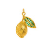 Wholesale Jewelry Retro Fruit Food Style Geometric Copper Mixed Gemstone Setting Electroplated Pendant Necklace O Word Chain