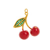 Wholesale Jewelry Retro Fruit Food Style Geometric Copper Mixed Gemstone Setting Electroplated Pendant Necklace O Word Chain