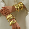 Wholesale Jewelry Retro Geometric Acrylic Electroplated Bracelet