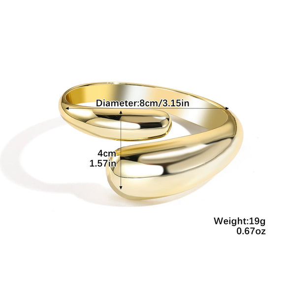 Wholesale Jewelry Retro Geometric Acrylic Electroplated Bracelet