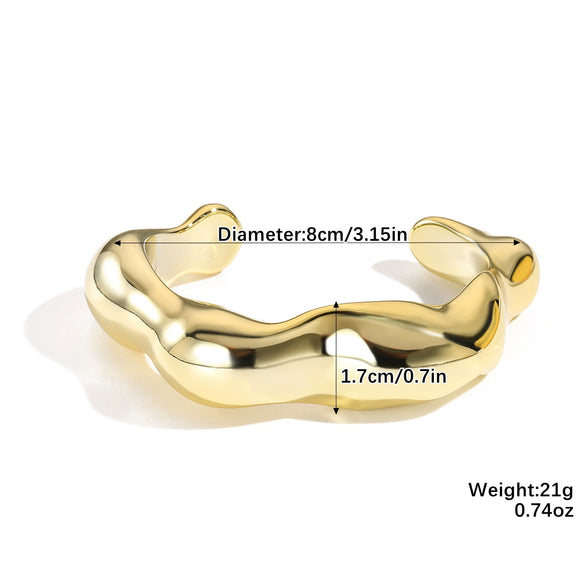 Wholesale Jewelry Retro Geometric Acrylic Electroplated Bracelet