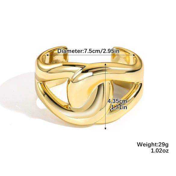 Wholesale Jewelry Retro Geometric Acrylic Electroplated Bracelet