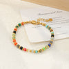 Wholesale Jewelry Retro Geometric Copper Handmade Beaded Necklace For Women