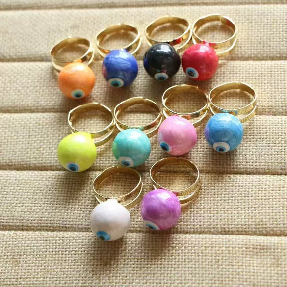 Wholesale Jewelry Retro Geometric Copper Oildropping Electroplated Adjustable Ring For Women