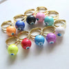 Wholesale Jewelry Retro Geometric Copper Oildropping Electroplated Adjustable Ring For Women