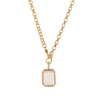 Wholesale Jewelry Retro Geometric Copper Pendant With Openable Hollow Design And Electroplating O Word Chain