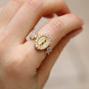 Wholesale Jewelry Retro Geometric Copper Ring With Electroplating Treatment