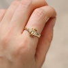 Wholesale Jewelry Retro Geometric Copper Ring With Electroplating Treatment