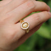 Wholesale Jewelry Retro Geometric Copper Ring With Electroplating Treatment