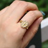 Wholesale Jewelry Retro Geometric Copper Ring With Electroplating Treatment