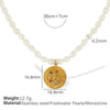 Wholesale Jewelry Retro Geometric Freshwater Pearl Necklace
