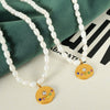 Wholesale Jewelry Retro Geometric Freshwater Pearl Necklace