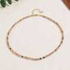 Wholesale Jewelry Retro Geometric Stainless Steel Beaded Necklace For Women With Electroplating