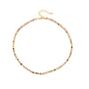 Wholesale Jewelry Retro Geometric Stainless Steel Beaded Necklace For Women With Electroplating
