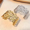 Wholesale Jewelry Retro Geometric Stainless Steel Open Bracelet