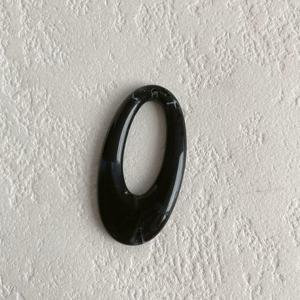 Wholesale Jewelry Retro Geometric Style Oval Hollow Plastic Resin Pendant Earrings