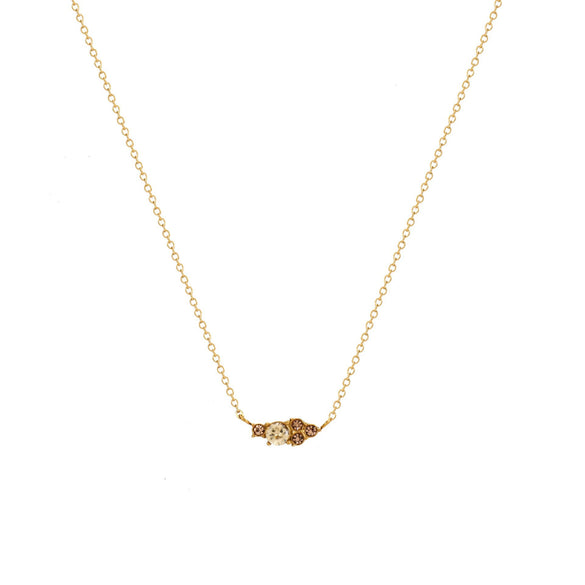 Wholesale Jewelry Retro Geometric Style Twelve Birthstone Titanium Steel Electroplated Ochain Pendant Necklace For Women