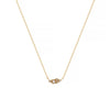 Wholesale Jewelry Retro Geometric Style Twelve Birthstone Titanium Steel Electroplated Ochain Pendant Necklace For Women