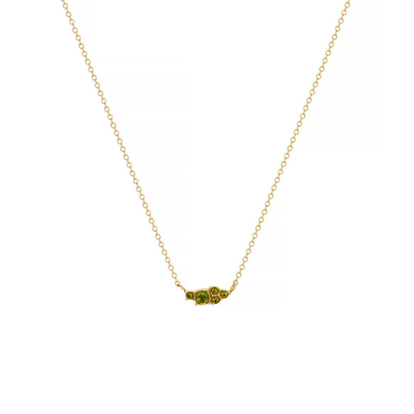 Wholesale Jewelry Retro Geometric Style Twelve Birthstone Titanium Steel Electroplated Ochain Pendant Necklace For Women
