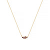Wholesale Jewelry Retro Geometric Style Twelve Birthstone Titanium Steel Electroplated Ochain Pendant Necklace For Women