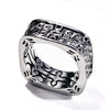 Wholesale Jewelry Retro Geometric Ushaped Titanium Steel Ring Handmade With Electroplating