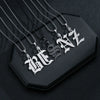 Wholesale Jewelry Retro Gothic Style Titanium Steel Military Nameplate Necklace Pendant With Letters Numbers Text And Polishing Plasma Treatment
