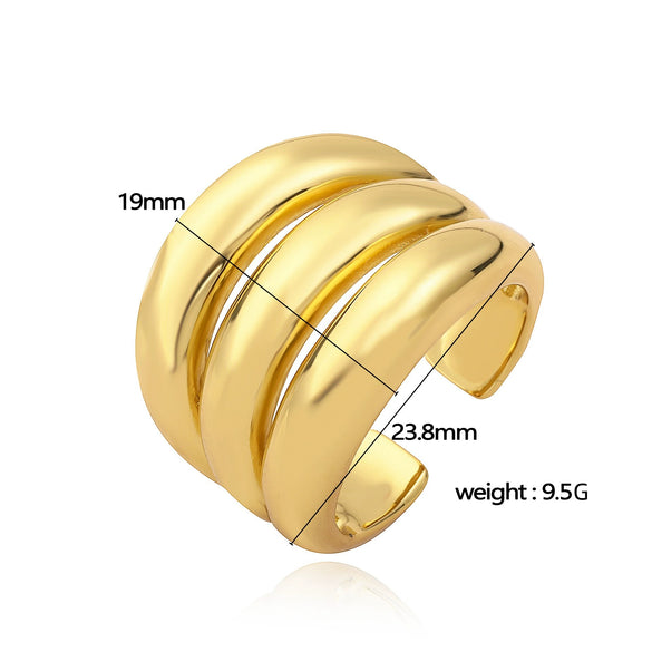 Wholesale Jewelry Retro Hammered Ball Ring Copper With Pearl Setting And Geometric Star Pattern For Women