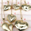 Wholesale Jewelry Retro Heartshaped Copper Water Wave Chain Necklace With Mixed Gem Inlay And Electroplating