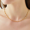 Wholesale Jewelry Retro Heartshaped Titanium Steel Love Chain Necklace Bracelet Set 18K Gold Plated