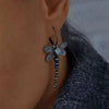Wholesale Jewelry Retro Insect Dragonfly Alloy Electroplated Women's Earrings