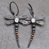 Wholesale Jewelry Retro Insect Dragonfly Alloy Electroplated Women's Earrings