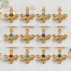 Wholesale Jewelry Retro Light Luxury Tiger Eye Stone Cross Pendant Titanium Steel Chain