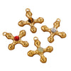 Wholesale Jewelry Retro Light Luxury Tiger Eye Stone Cross Pendant Titanium Steel Chain