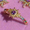 Wholesale Jewelry Retro Literature And Art Style Geometric Copper Zircon Pendant Necklace