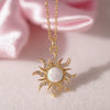 Wholesale Jewelry Retro Literature And Art Style Geometric Copper Zircon Pendant Necklace