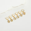 Wholesale Jewelry Retro Love Design Heart Shape Copper Electroplated Women's Pendant Earrings