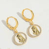 Wholesale Jewelry Retro Love Design Heart Shape Copper Electroplated Women's Pendant Earrings
