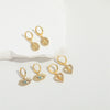 Wholesale Jewelry Retro Love Design Heart Shape Copper Electroplated Women's Pendant Earrings
