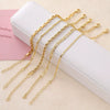 Wholesale Jewelry Retro Minimalist Geometric Copper Gold Plated Bracelet Suit