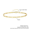 Wholesale Jewelry Retro Minimalist Geometric Copper Gold Plated Bracelet Suit