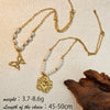 Wholesale Jewelry Retro Minimalist Stainless Steel And Titanium Steel Ushaped Clavicle Chain Electroplated Nonfading Jewelry For Unisex