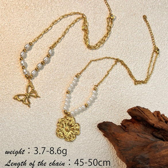 Wholesale Jewelry Retro Minimalist Stainless Steel And Titanium Steel Ushaped Clavicle Chain Electroplated Nonfading Jewelry For Unisex
