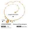 Wholesale Jewelry Retro Natural Style Geometric Stainless Steel And Titanium Steel Pendant Necklace With Diamond Design