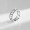 Wholesale Jewelry Retro Niche Style Heartshaped S925 Sterling Silver Ring