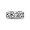 Wholesale Jewelry Retro Niche Style Heartshaped S925 Sterling Silver Ring