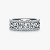 Wholesale Jewelry Retro Niche Style Heartshaped S925 Sterling Silver Ring