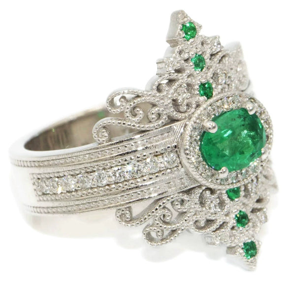 Wholesale Jewelry Retro Palace Style Copper Ring With Geometric Pattern And Zircon Design For Women