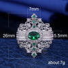 Wholesale Jewelry Retro Palace Style Copper Ring With Geometric Pattern And Zircon Design For Women