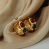 Wholesale Jewelry Retro Palace Style Geometric Titanium Steel 18K Gold Plated Earrings