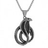 Wholesale Jewelry Retro Punk Navy Anchor Titanium Steel Pendant Necklace With Baking Paint Pattern Of Letters Numbers Text